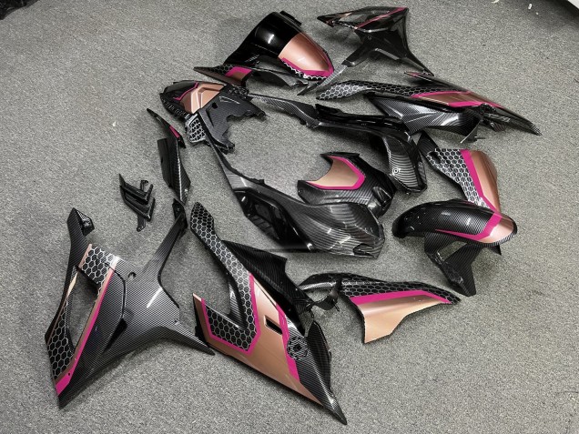 Purchase 2019-2022 Rose Gold Carbon Fiber Style BMW S1000RR Motorcycle Fairings UK