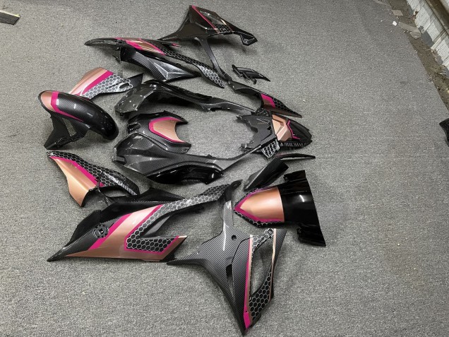 Purchase 2019-2022 Rose Gold Carbon Fiber Style BMW S1000RR Motorcycle Fairings UK