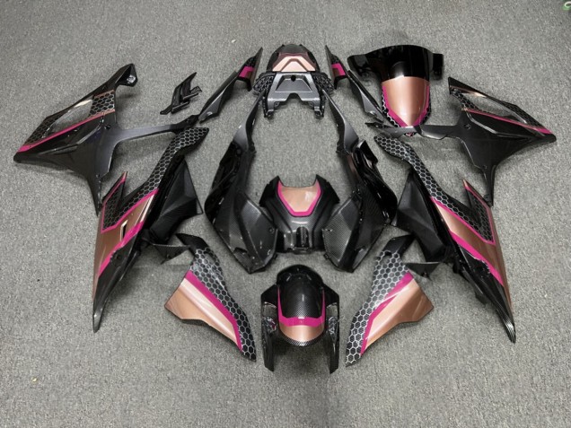 Purchase 2019-2022 Rose Gold Carbon Fiber Style BMW S1000RR Motorcycle Fairings UK