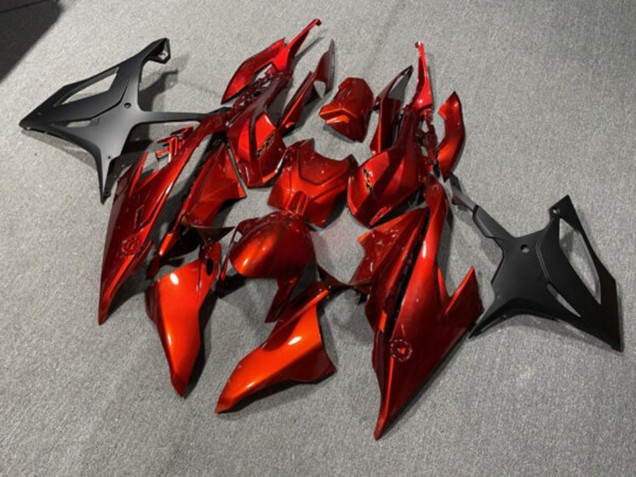 Purchase 2019-2022 Glossy Scarlet Red Matte Black BMW S1000RR Motorcycle Fairings UK