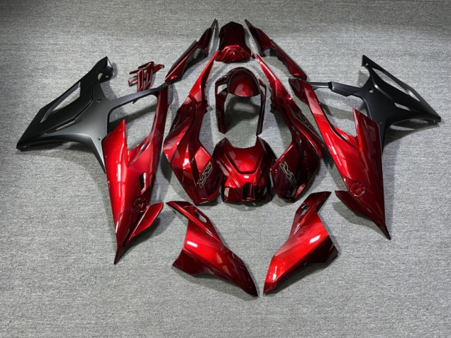 Purchase 2019-2022 Glossy Scarlet Red Matte Black BMW S1000RR Motorcycle Fairings UK