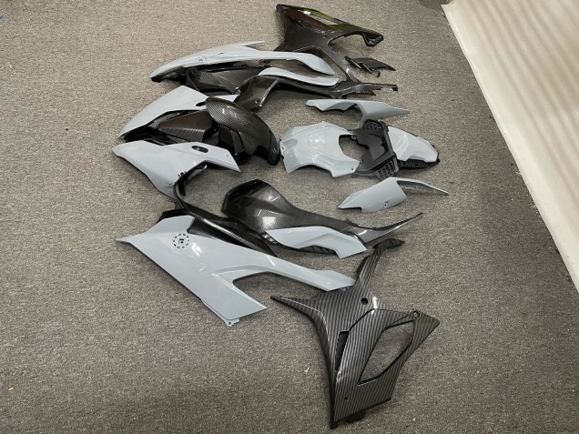 Purchase 2019-2022 Glossy Nardo Grey with Carbon Fiber Style BMW S1000RR Motorcycle Fairings UK