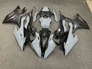 Purchase 2019-2022 Glossy Nardo Grey with Carbon Fiber Style BMW S1000RR Motorcycle Fairings UK