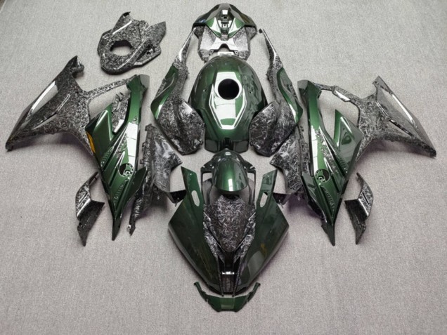 Purchase 2023-2024 Glossy Forged Carbon Fiber & Green Style BMW S1000RR Motorcycle Fairings UK
