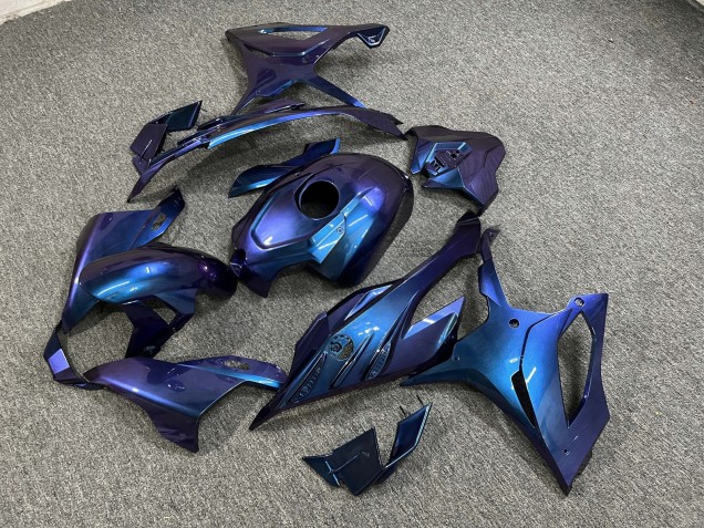 Purchase 2023-2024 Glossy Blue Chameleon BMW S1000RR Motorcycle Fairings UK