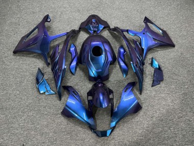Purchase 2023-2024 Glossy Blue Chameleon BMW S1000RR Motorcycle Fairings UK