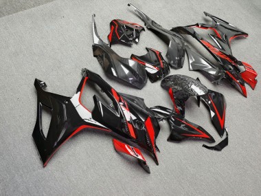 Purchase 2023-2024 Glossy Black & Red with Forged Carbon Fiber Style BMW S1000RR Motorcycle Fairings UK