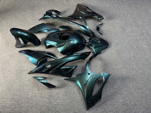 Purchase 2023-2024 Glossy Metallic Emerald Blue BMW S1000RR Motorcycle Fairings UK