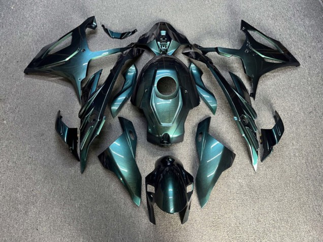 Purchase 2023-2024 Glossy Metallic Emerald Blue BMW S1000RR Motorcycle Fairings UK