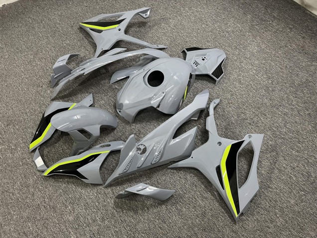 Purchase 2023-2024 Nardo Grey & Black High Vis Yellow BMW S1000RR Motorcycle Fairings UK