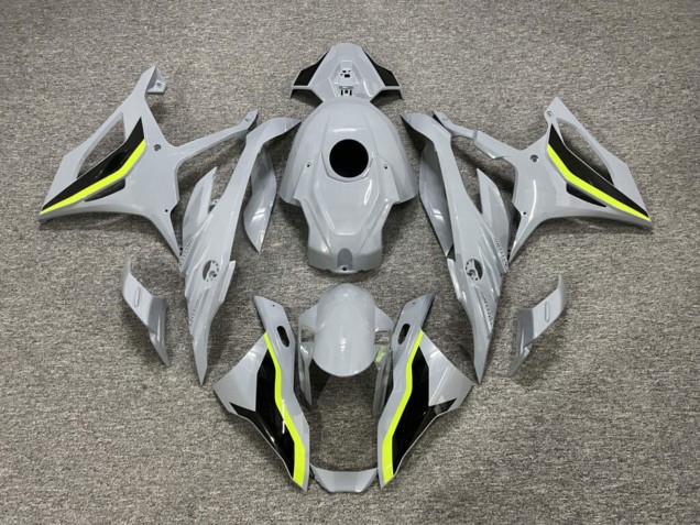 Purchase 2023-2024 Nardo Grey & Black High Vis Yellow BMW S1000RR Motorcycle Fairings UK