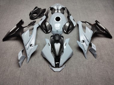 Purchase 2023-2024 Glossy Nardo Grey with Carbon Fiber Style BMW S1000RR Motorcycle Fairings UK