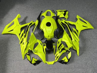 Purchase 2023-2024 Matte Vis Yellow & Black BMW S1000RR Motorcycle Fairings UK
