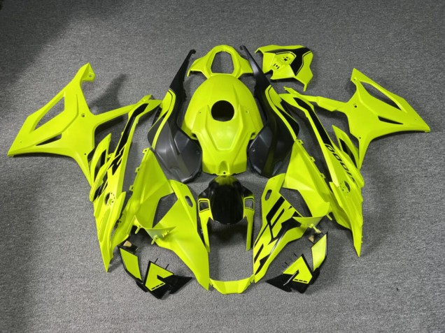 Purchase 2023-2024 Matte Vis Yellow & Black BMW S1000RR Motorcycle Fairings UK