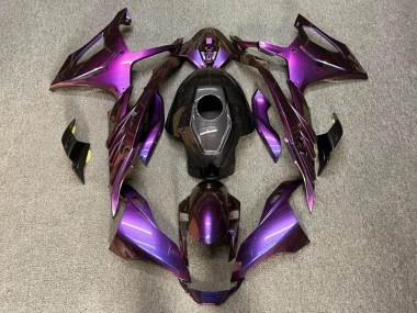Purchase 2023-2024 Glossy Pink Purple Iridescent with Carbon Fiber Style BMW S1000RR Motorcycle Fairings UK