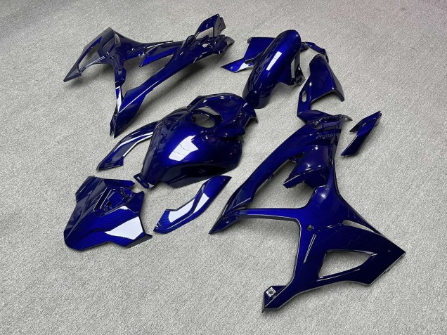 Purchase 2023-2024 Glossy Blue Carbon Fiber Style BMW S1000RR Motorcycle Fairings UK
