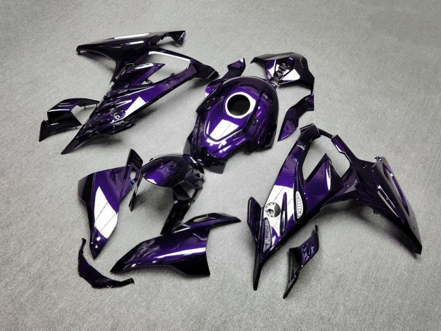 Purchase 2023-2024 Glossy Purple Carbon Fiber Style BMW S1000RR Motorcycle Fairings UK