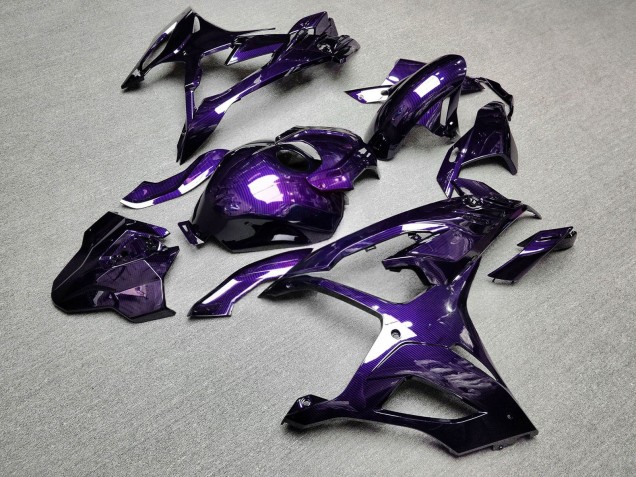 Purchase 2023-2024 Glossy Purple Carbon Fiber Style BMW S1000RR Motorcycle Fairings UK