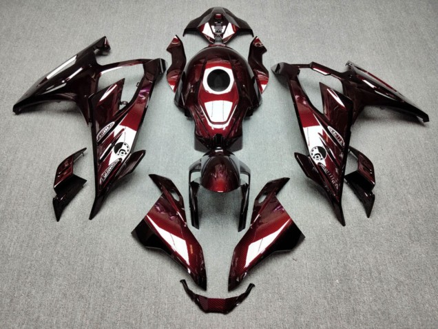 Purchase 2023-2024 Glossy Red Carbon Fiber Style BMW S1000RR Motorcycle Fairings UK