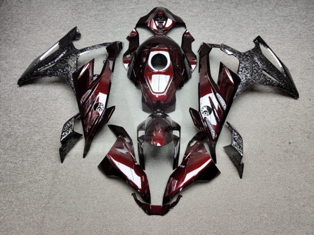 Purchase 2023-2024 Glossy Red Forged Carbon Fiber Style BMW S1000RR Motorcycle Fairings UK