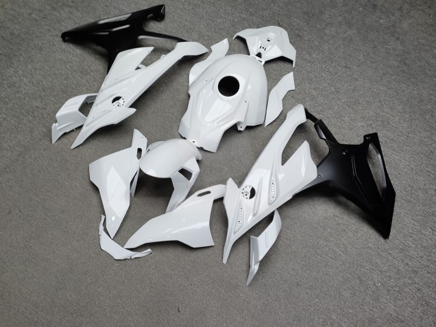Purchase 2023-2024 Glossy White Matte Black BMW S1000RR Motorcycle Fairings UK