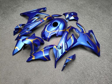 Purchase 2023-2024 Matte Candy Blue Gold BMW S1000RR Motorcycle Fairings UK