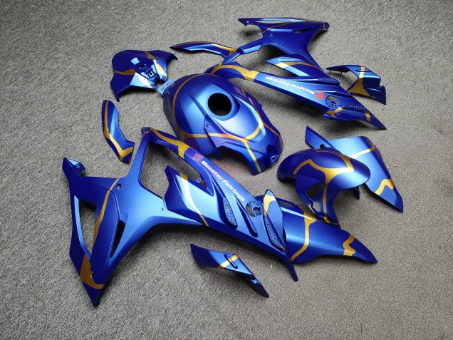 Purchase 2023-2024 Matte Candy Blue Gold BMW S1000RR Motorcycle Fairings UK