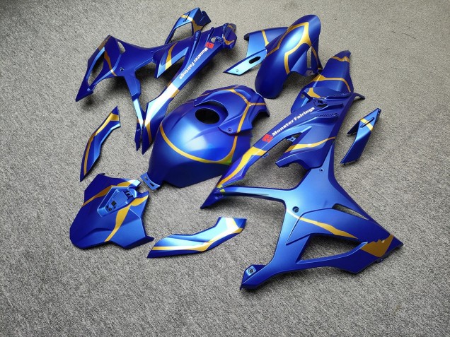 Purchase 2023-2024 Matte Candy Blue Gold BMW S1000RR Motorcycle Fairings UK