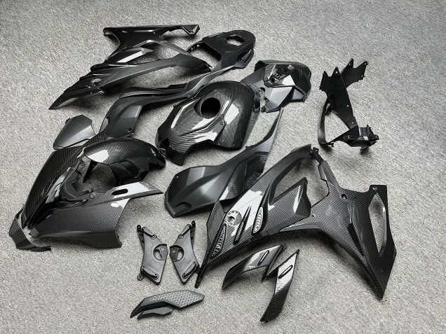 Purchase 2023-2024 Glossy Carbon Fiber Style BMW S1000RR Motorcycle Fairings UK