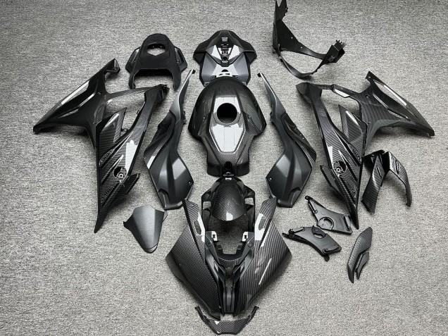 Purchase 2023-2024 Glossy Carbon Fiber Style BMW S1000RR Motorcycle Fairings UK