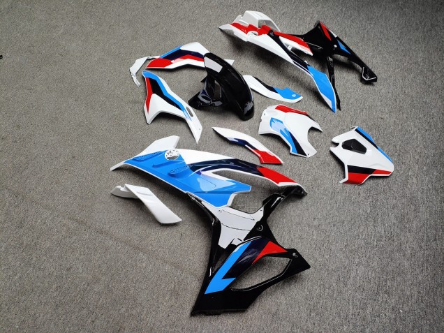 Purchase 2023-2024 Glossy White Red Light Blue BMW S1000RR Motorcycle Fairings UK