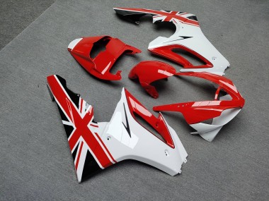 Purchase 2006-2008 Glossy Red & White with Black Triumph Daytona 675 Triple Motorcycle Fairings UK