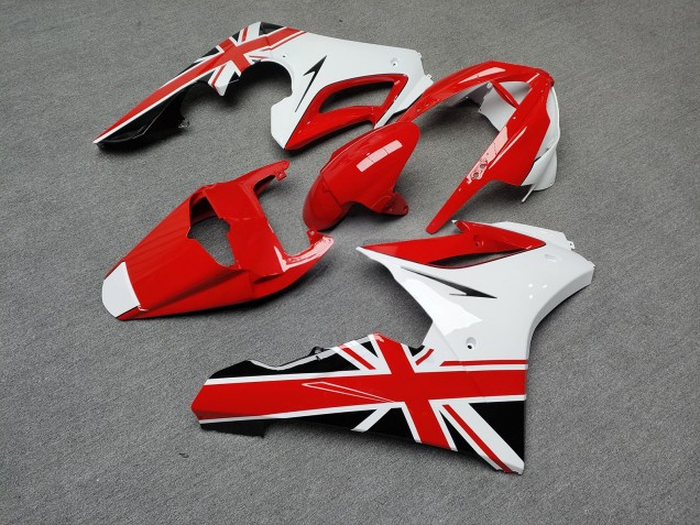 Purchase 2006-2008 Glossy Red & White with Black Triumph Daytona 675 Triple Motorcycle Fairings UK
