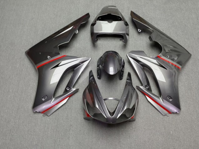 Purchase 2006-2008 Glossy Metallic Grey with Red Triumph Daytona 675 Triple Motorcycle Fairings UK