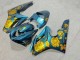 Purchase 2009-2012 Glossy Light Blue with Gold Roses Triumph Daytona 675 Triple Motorcycle Fairings UK