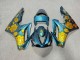 Purchase 2009-2012 Glossy Light Blue with Gold Roses Triumph Daytona 675 Triple Motorcycle Fairings UK