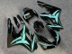 Purchase 2009-2012 Glossy Black Teal Triumph Daytona 675 Triple Motorcycle Fairings UK