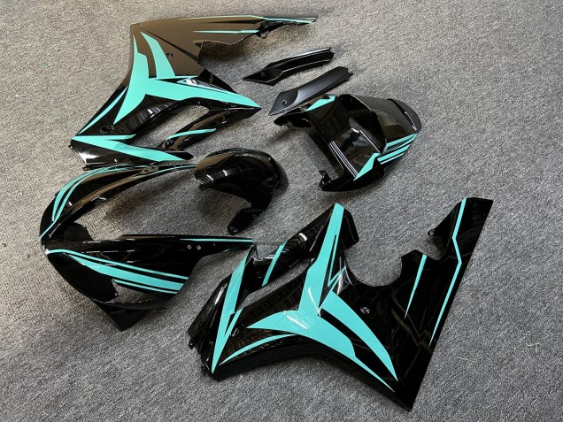 Purchase 2009-2012 Glossy Black Teal Triumph Daytona 675 Triple Motorcycle Fairings UK