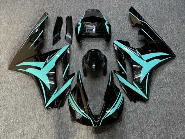 Purchase 2009-2012 Glossy Black Teal Triumph Daytona 675 Triple Motorcycle Fairings UK