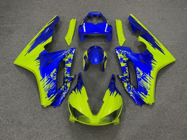 Purchase 2009-2012 Blue High Vis Yellow Triumph Daytona 675 Triple Motorcycle Fairings UK