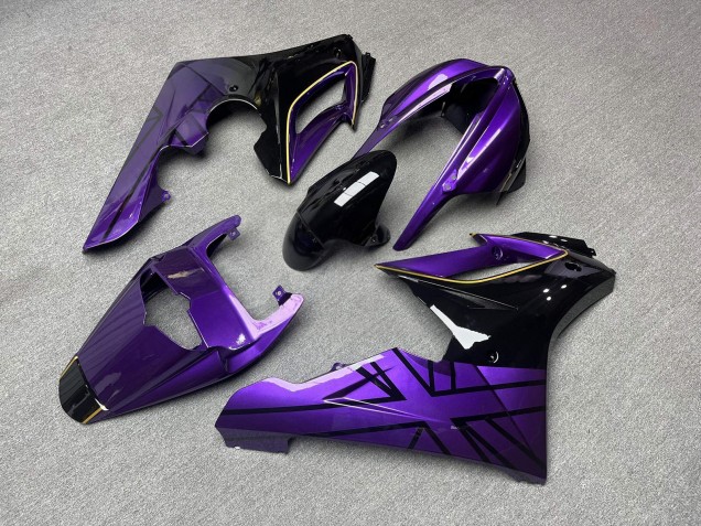 Purchase 2009-2012 Glossy Purple & Black with Gold Triumph Daytona 675 Triple Motorcycle Fairings UK