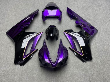 Purchase 2009-2012 Glossy Purple & Black with Gold Triumph Daytona 675 Triple Motorcycle Fairings UK