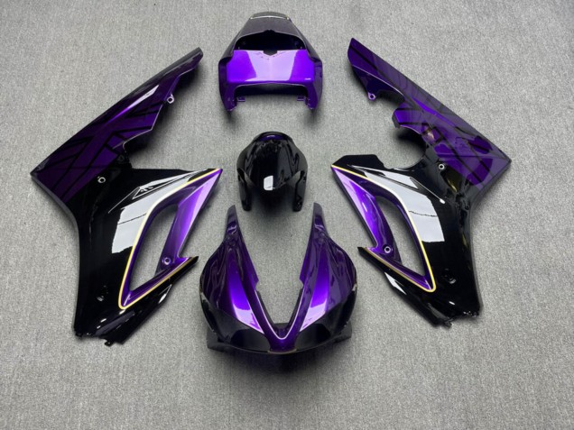 Purchase 2009-2012 Glossy Purple & Black with Gold Triumph Daytona 675 Triple Motorcycle Fairings UK