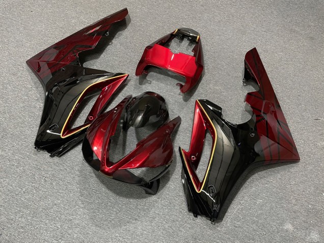 Purchase 2009-2012 Glossy Red Black Triumph Daytona 675 Triple Motorcycle Fairings UK