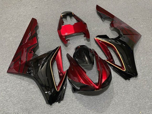 Purchase 2009-2012 Glossy Red Black Triumph Daytona 675 Triple Motorcycle Fairings UK