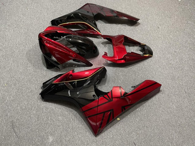 Purchase 2009-2012 Glossy Red Black Triumph Daytona 675 Triple Motorcycle Fairings UK