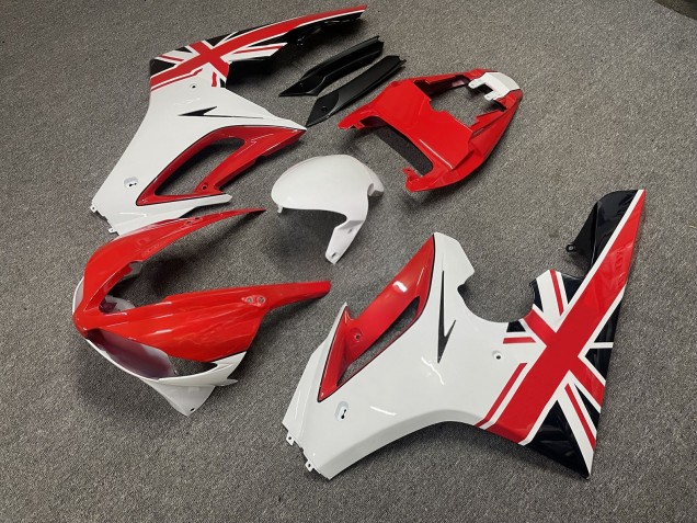 Purchase 2009-2012 Glossy Red White Triumph Daytona 675 Triple Motorcycle Fairings UK