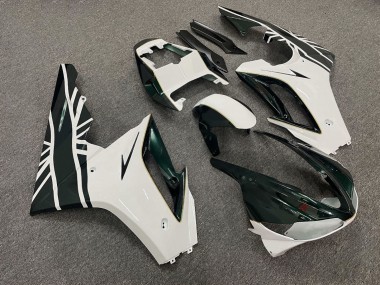 Purchase 2009-2012 Glossy White Green Triumph Daytona 675 Triple Motorcycle Fairings UK