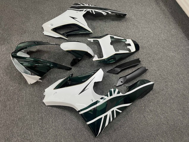 Purchase 2009-2012 Glossy White Green Triumph Daytona 675 Triple Motorcycle Fairings UK