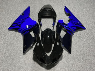 Purchase 1998-1999 Glossy Black Blue Flame Yamaha R1 Motorcycle Fairings UK